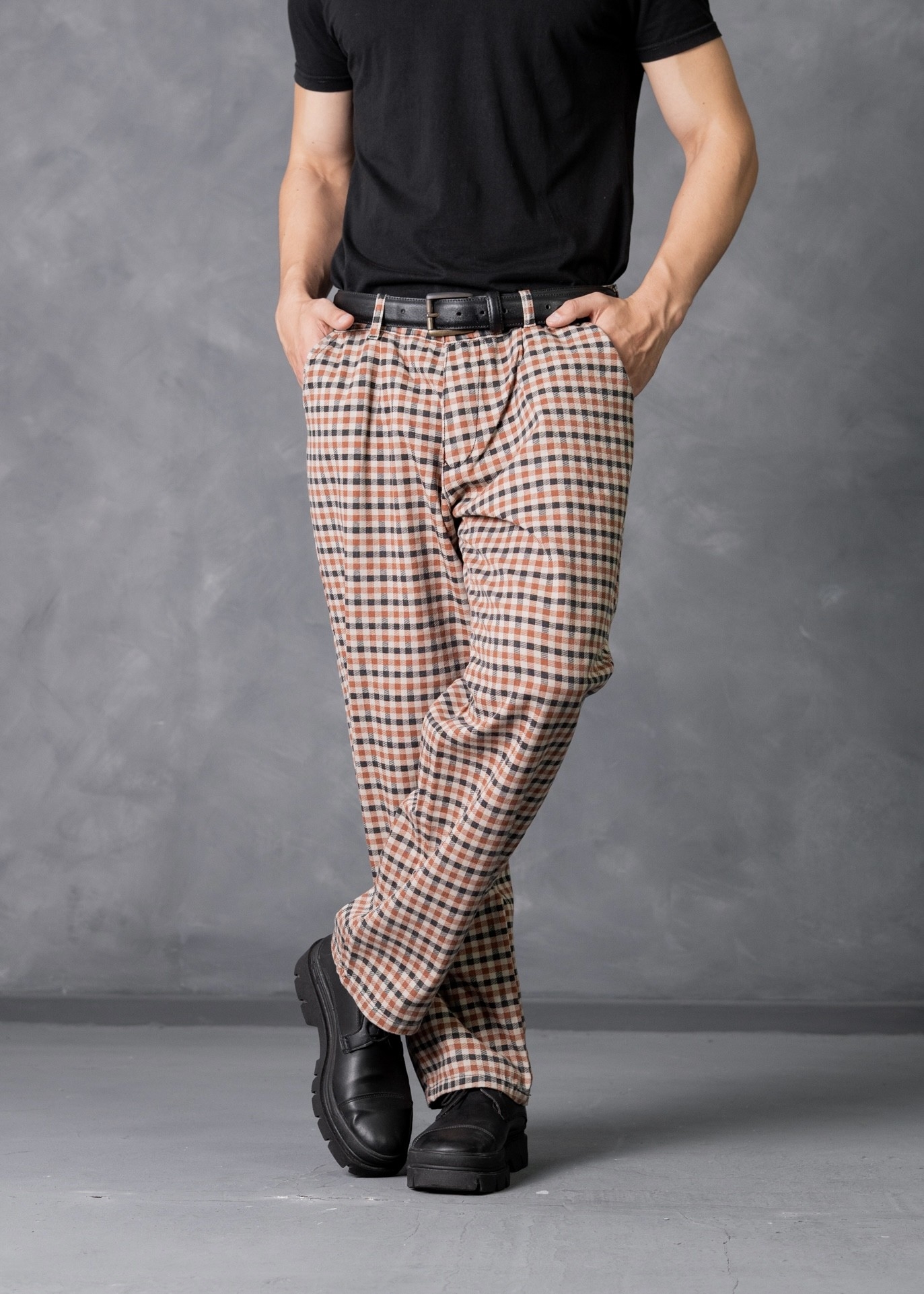 Pantalon Sastrero Cuadrille Ladrillo - Imagen 2