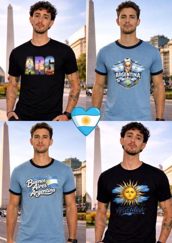 Remera Algodón Peinado Estampas Argentina Ideal Turismo Calidad Premium - Miniatura 2