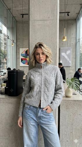 Campera Lana Cierre Isam