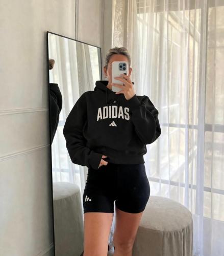 Buzo Crop Adidas Premiun Dama Frizado - Miniatura 2