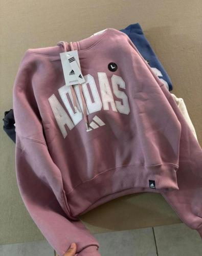 Buzo Crop Adidas Premiun Dama Frizado - Miniatura 3