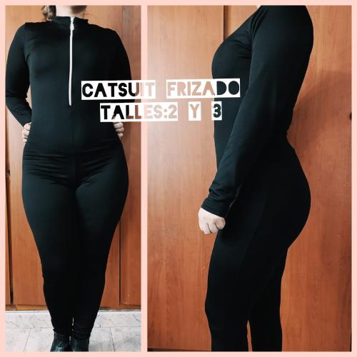 Catsuit con Cierre Frizado