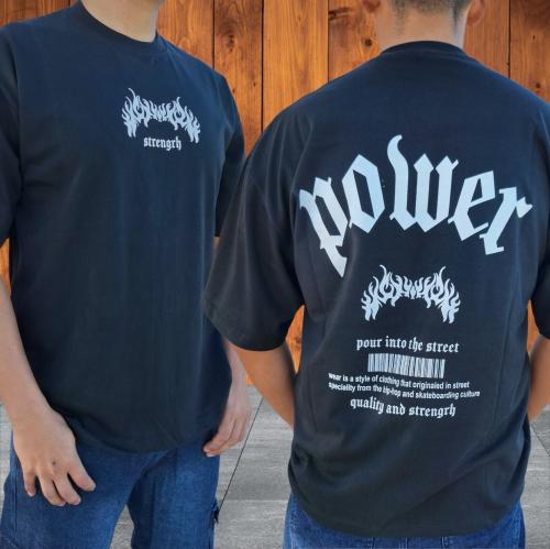 Remeras Overzice Doble Estampado