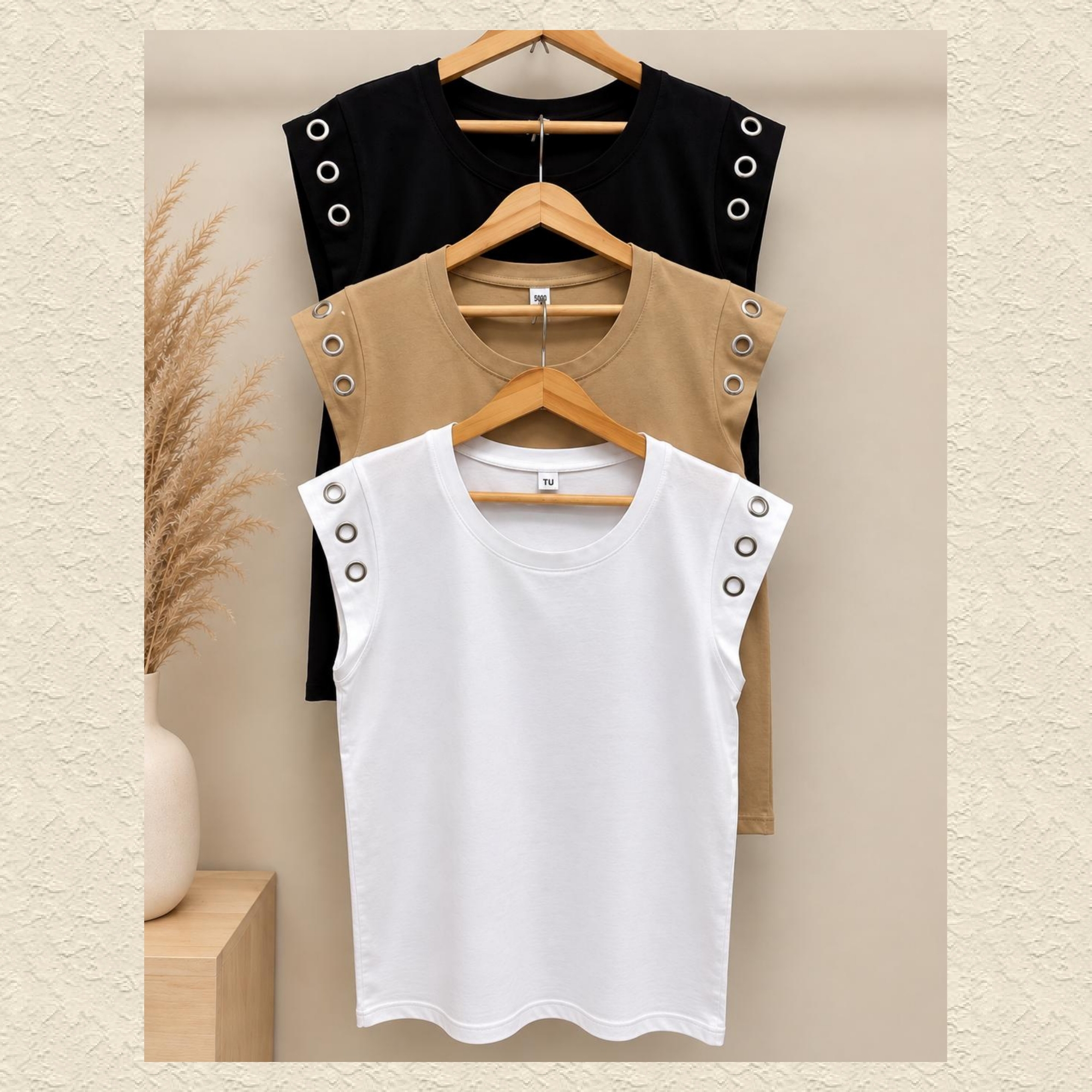 Remera Manga Japonesa de Algodón con Strass - Imagen 3