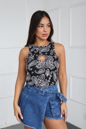 Top Musculosa Estampado C/sol - Miniatura 2