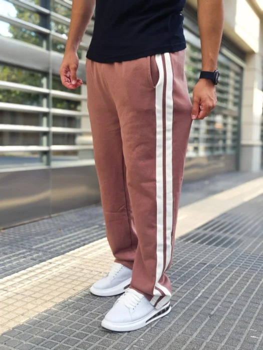 Pantalón Combinado de Algodón Frizado