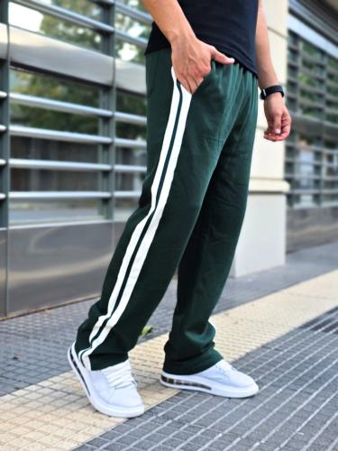 Pantalón Combinado de Algodón Frizado - Miniatura 3