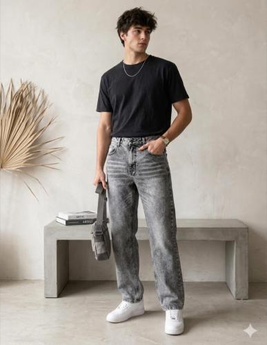 Pantalón Mom Recto
