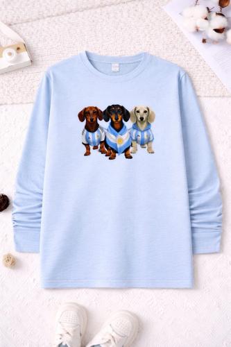 Camiseta Celeste Argentina Algodón Peinado - Miniatura 2