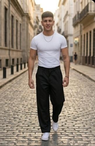 Pantalón Sastrero Baggy Negro