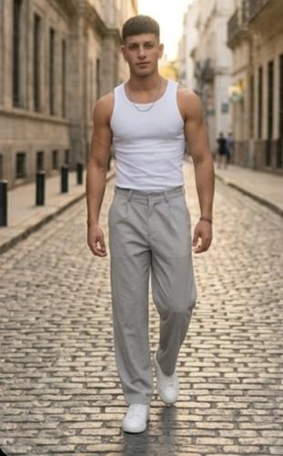 Pantalón Sastrero Baggy Gris