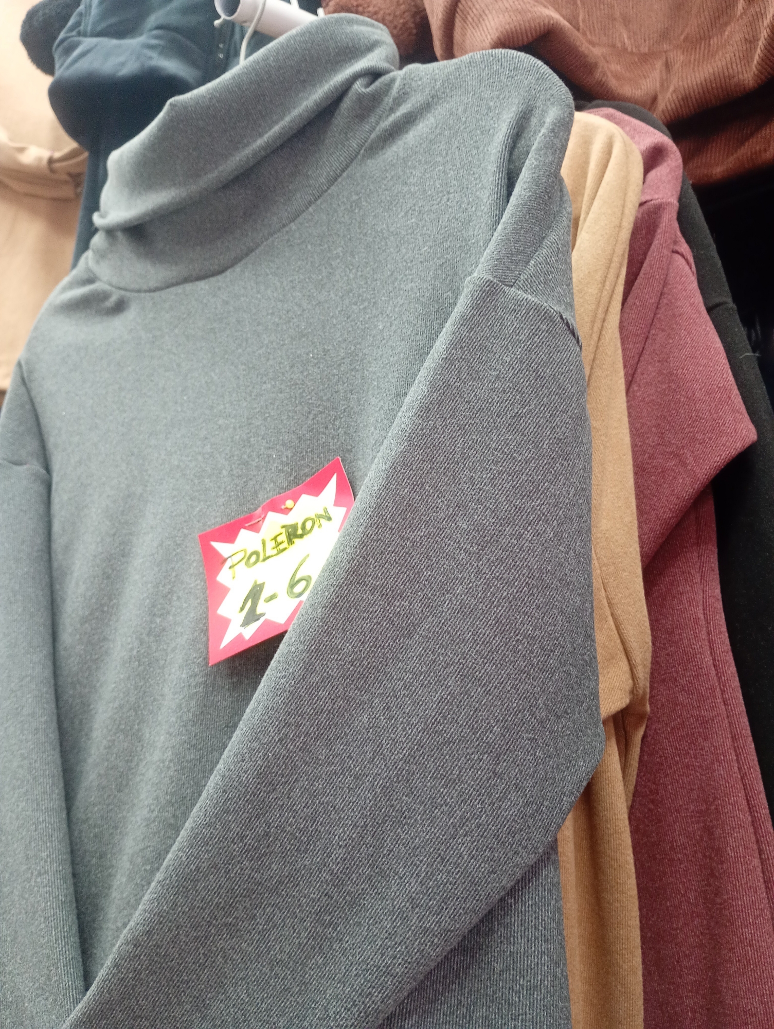 Polera Cuello Alto Talles Reales - Imagen 2