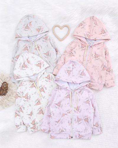 Campera Flores  Beba Material Friza Peinado Premium - Miniatura 3