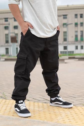 Pantalón Jogger Mom Cargo Bolsillo 3d Negro