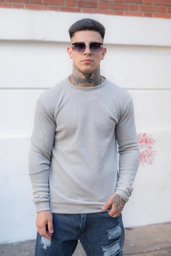 Suéter Lanilla Gris Melange