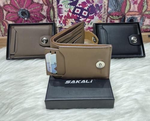 Billetera con Caja Decuero Pu