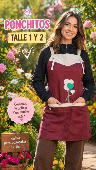 Delantal Poncho de Maestra