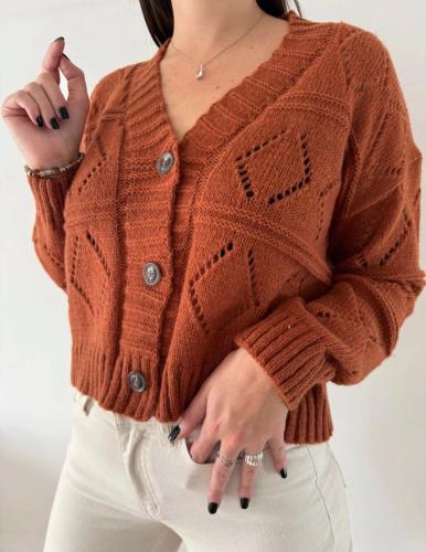 Cardigan de Lana Friz (fabi) - Miniatura 3