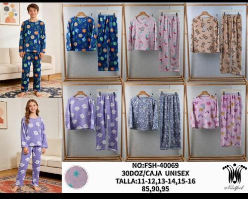 Pijama Dos Piezas Juvenil con Friza