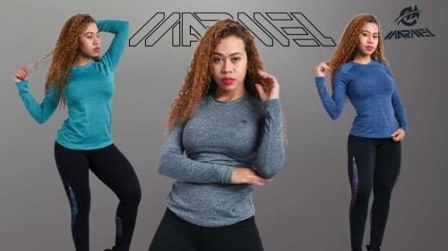 Camisetas Térmicas Jaspeadas Dama - Miniatura 2