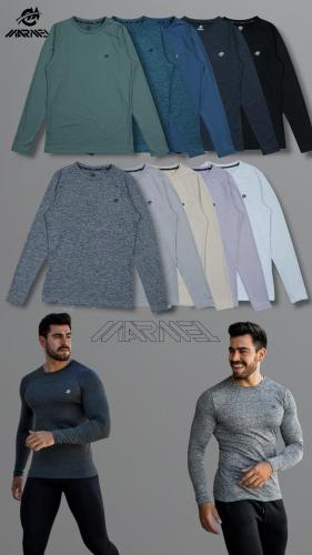 Camisetas Térmicas Jaspeadas de Hombre