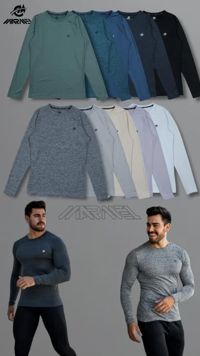 Camisetas Térmicas Jaspeadas de Hombre