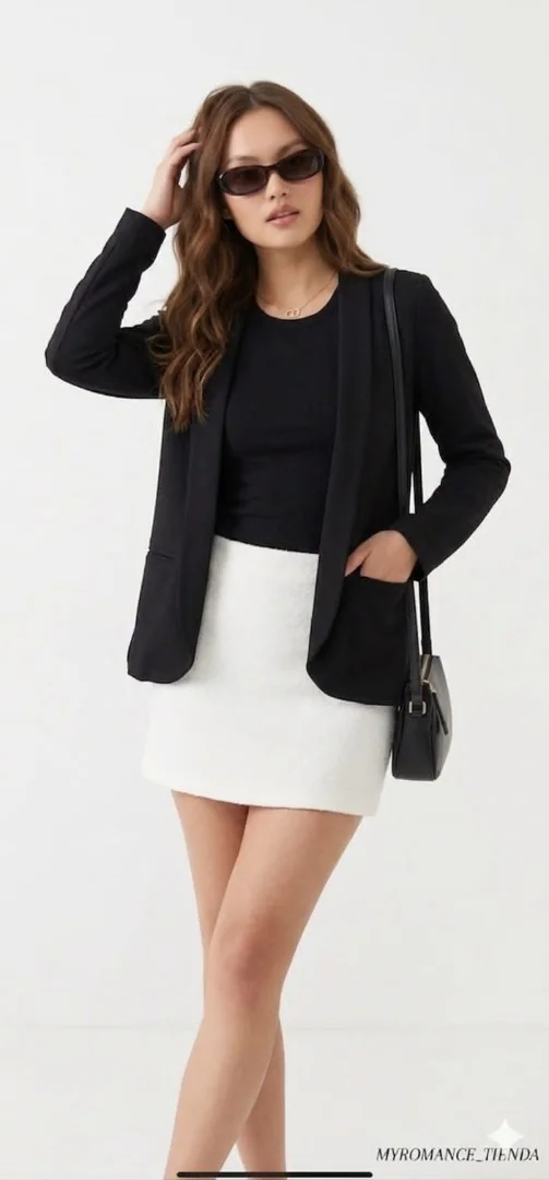 Blazer Largo Suide. Twill , Leer Descripción - Imagen 2
