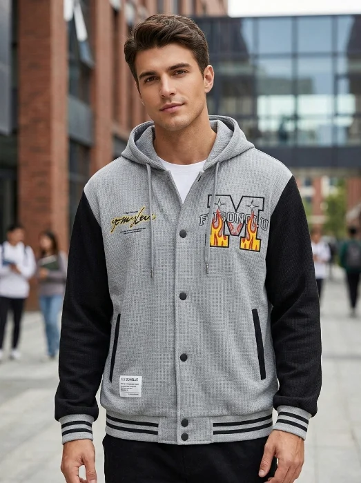 Campera Universitaria M Wafle