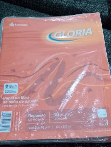 Repuesto 48 Hojas Rayadas Gloria