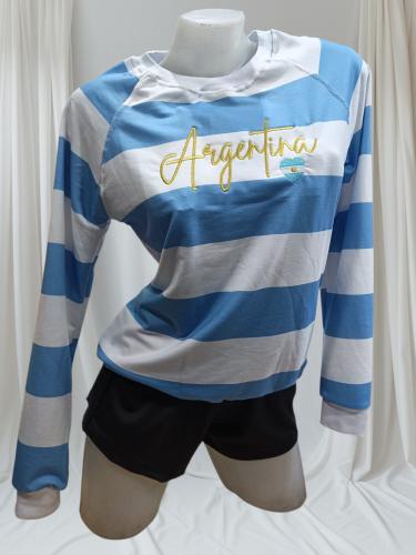 Camisetas Manga Larga de Yersey Rústico Argentina - Miniatura 6