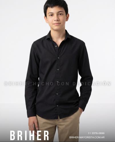 Camisa de Niño en Algodón Elastizado - Miniatura 5