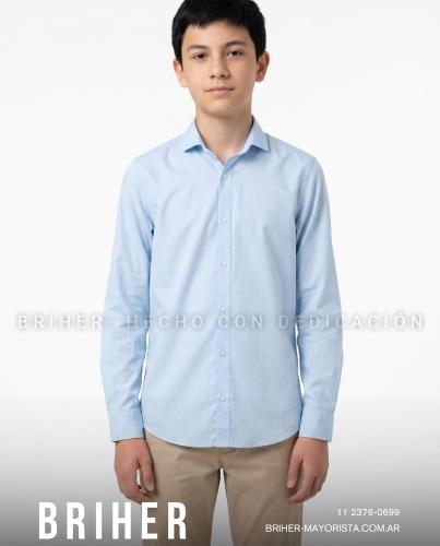 Camisa de Niño en Algodón Elastizado - Miniatura 6