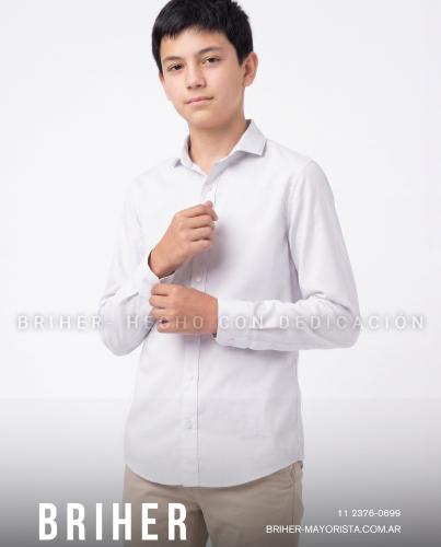 Camisa de Niño en Algodón Elastizado - Miniatura 6