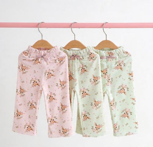 Palazo Coquette Beba Venado y Flores Plush Bifaz Doble