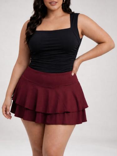 Short Pollera C/volados Microfibra