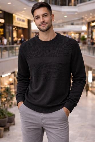 Sweater Tejido Combinado