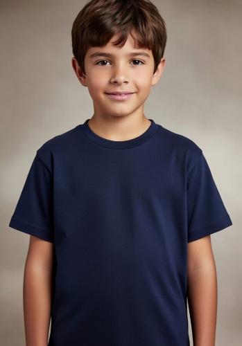Remera Niño Básico, Algodón Peinado