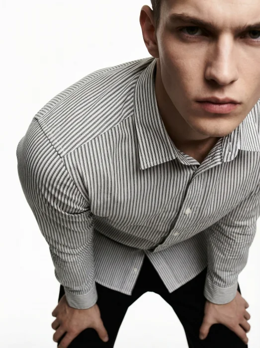 Camisa Poplin Rayada - Art 031