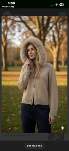 Campera Doble Cierre y Piel Xiner