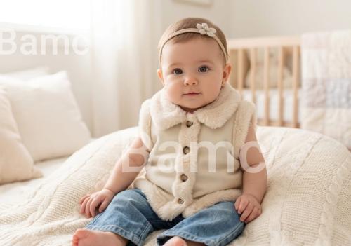 Chaleco Cuero con Piel de Bebe - Miniatura 3
