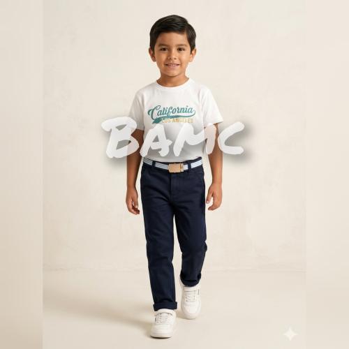 Pantalón Corte Chino de Gabardina para Niño