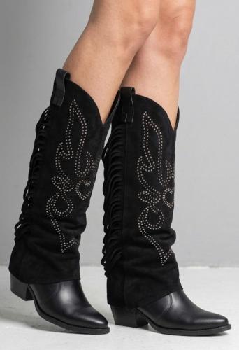 Texana Desmontable Tendencia ,texana con Strass y Fleco - Miniatura 3