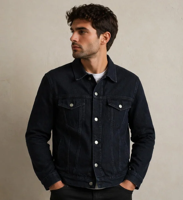 Campera Jeans Negro