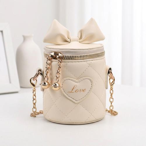 Cartera Bandolera Infantil Niñas Nenas Moño Love  Diseño Matelaseado con Cadena