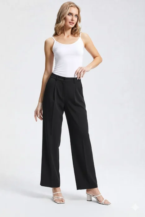 Pantalón Palazo Sastrero Negro