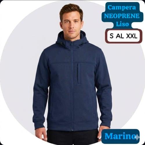 Campera Neoprene Lisos Impermeable Importado