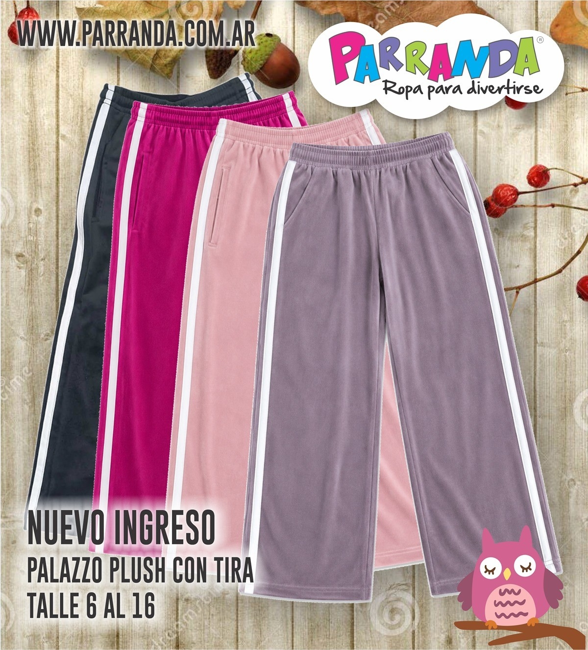 Palazzo Niña Plush con Tira - Imagen 1