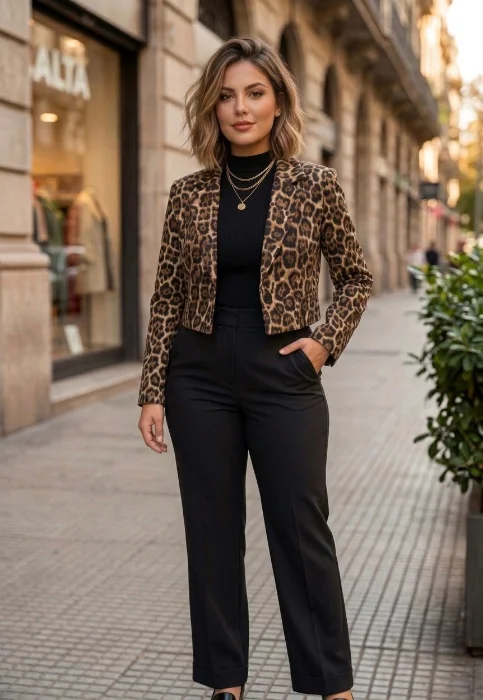 Blazer Corto Print