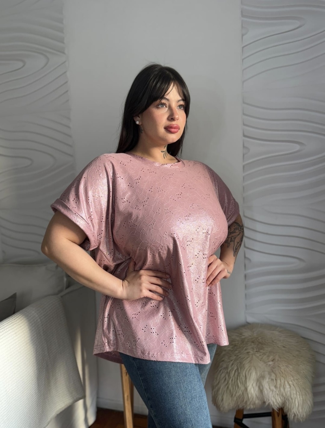 Remera Broderie Foil - Imagen 3