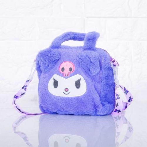 Bolso de Mano y Bandolera Kuromi Peluche  Accesorio Infantil Nenas Niñas Alta Calidad - Miniatura 4
